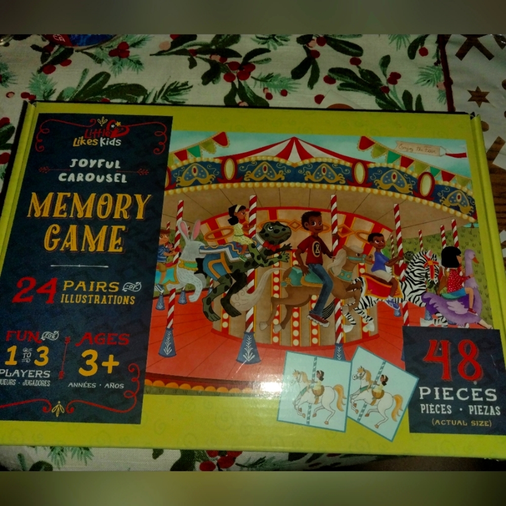 New in packaging Memory Game Joyful Carousel Kids Learning Fun Ages 3+